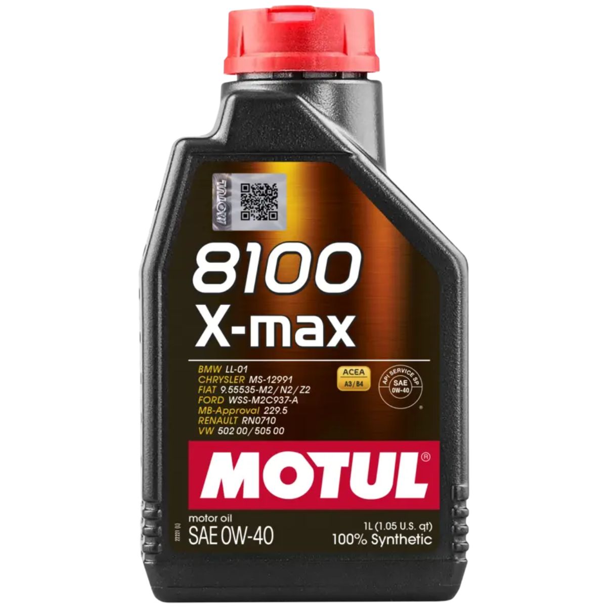 Motul 8100 X-max 0w-40 Full Saps Para Alta Potência 1 L