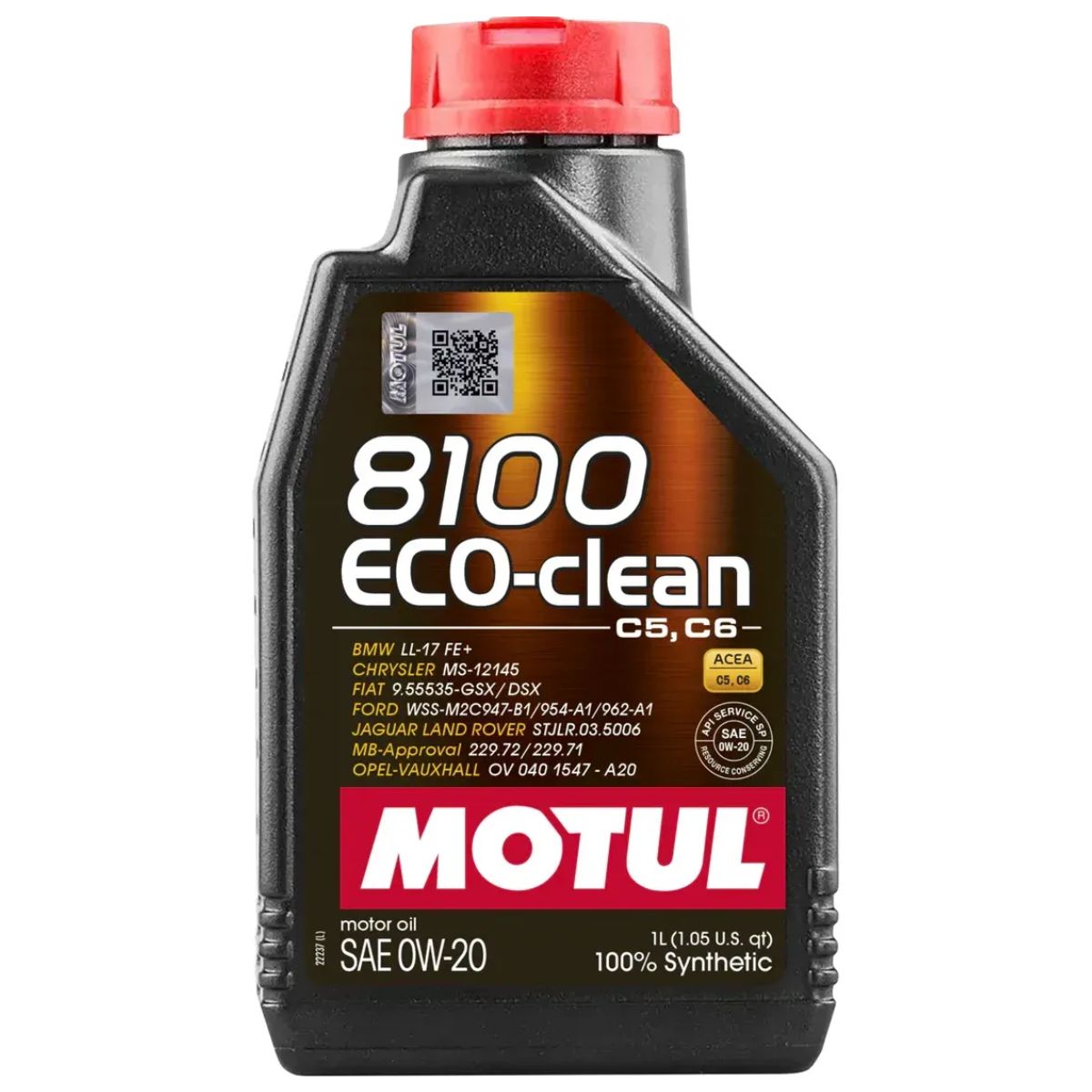 Motul 8100 Eco-clean 0w-20:oleo Motor Alta Performance 1 L