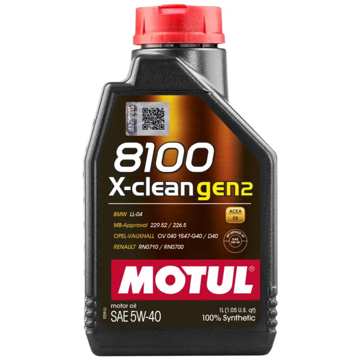 Motul 8100 X-clean Gen2 5w-40 Recentes Alta Cilindrada 1 L