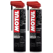 Kit Limpa E Lubrifica Correntes Motul Mc Care C1 + C2