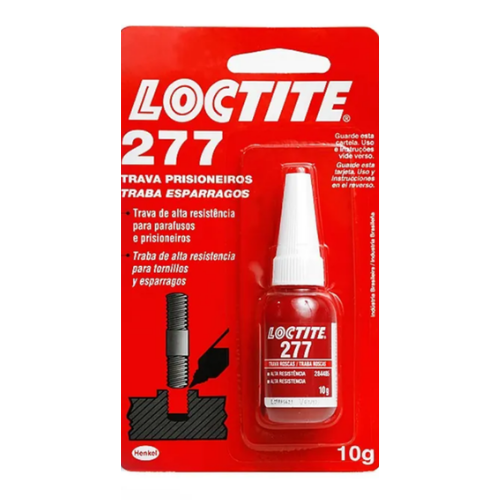 TRAVA ROSCA VERMELHO LOCTITE 277 ALTA RESISTÊNCIA 10G