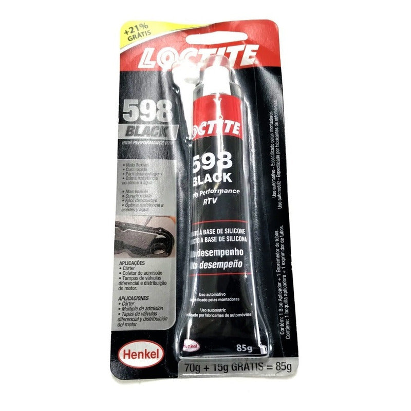 Junta Líquida Motor Silicone Loctite Black 598 85g